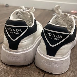 Prada Saffiano Leather Sneakers Size 39